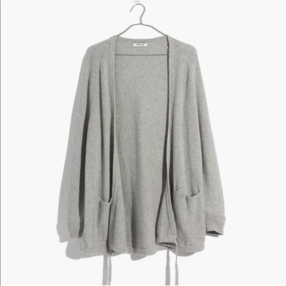 ◾️Madewell Palisades Gray Sweater Cardigan Size Large - Picture 3 of 9